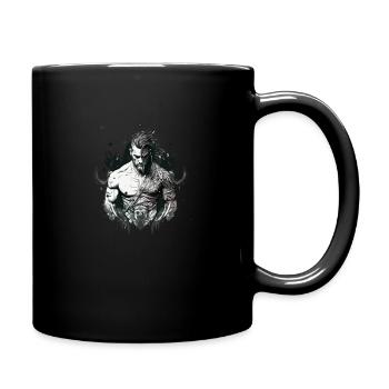 Cyborg tatoué Futuriste Gladiator Warrior - Mug uni - noir - Droite