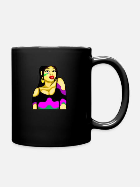 Hot Girl Art - Mug uni - noir