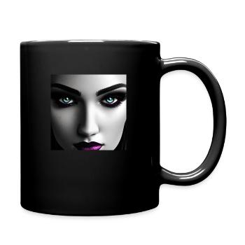 Portrait #3 - Tasse einfarbig - Schwarz - Rechts