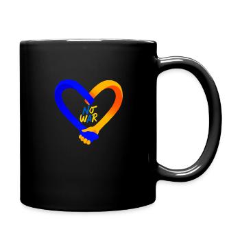 Arrêtez la guerre - Mug uni - noir - Droite