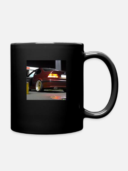 Old school car - Full Colour Mug - black
