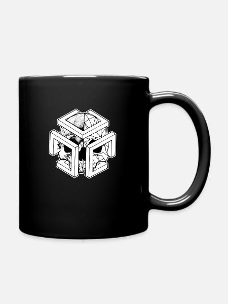 GEO SKULL - Full Colour Mug - black