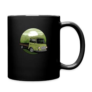 Voiture classique allemande // Illustration // Barkas - Mug uni - noir - Droite