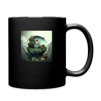The whole world in a small drop. - Full Colour Mug - black - Right
