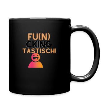 Funtastisch - Tasse einfarbig - Schwarz - Rechts