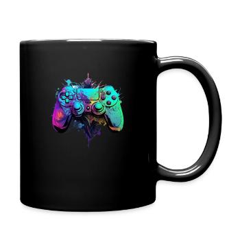 Neon Gaming Controller / Kontroller - Tasse einfarbig - Schwarz - Rechts