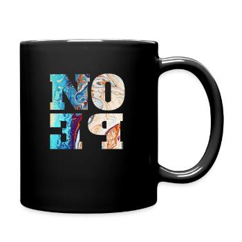 NOPE - don't be a yes-man! - Full Colour Mug - black - Right