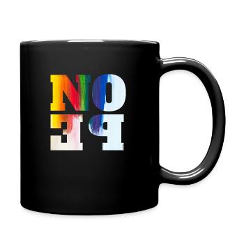 NOPE - sei kein ja-Sager! - Tasse einfarbig - Schwarz - Rechts