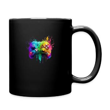 Neon Gaming Controller / Kontroller - Tasse einfarbig - Schwarz - Rechts