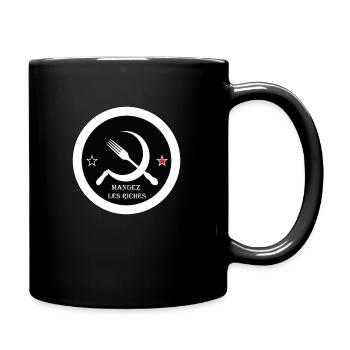 mangez les riches - Mug uni - noir - Droite