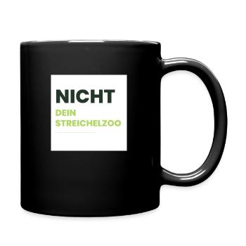 Nicht Dein Streichelzoo Print auf Panel PWSDHG - Tasse einfarbig - Schwarz - Rechts