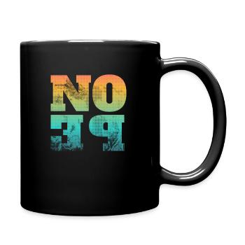 NOPE - sei kein ja-Sager! - Tasse einfarbig - Schwarz - Rechts