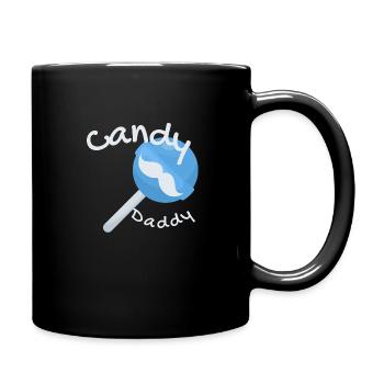 I love dad - Tasse einfarbig - Schwarz - Rechts