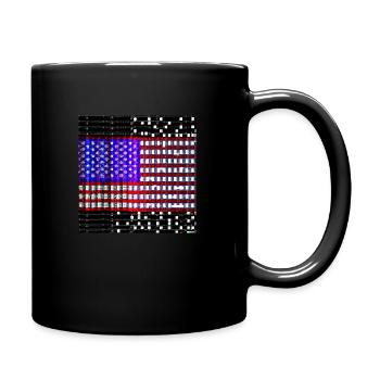 American Flag - Full Colour Mug - black - Right