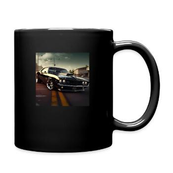 Muscle car, Design 2.2 (classique) - Mug uni - noir - Droite