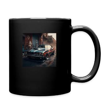 Muscle car, Design 1.2 (classique) - Mug uni - noir - Droite