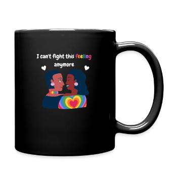 Je ne peux plus combattre ce sentiment. Design LGBTQ+. - Mug uni - noir - Droite