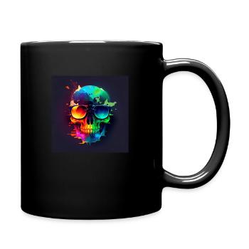 Totenkopf - Tasse einfarbig - Schwarz - Rechts