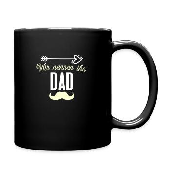 Dad - Tasse einfarbig - Schwarz - Rechts