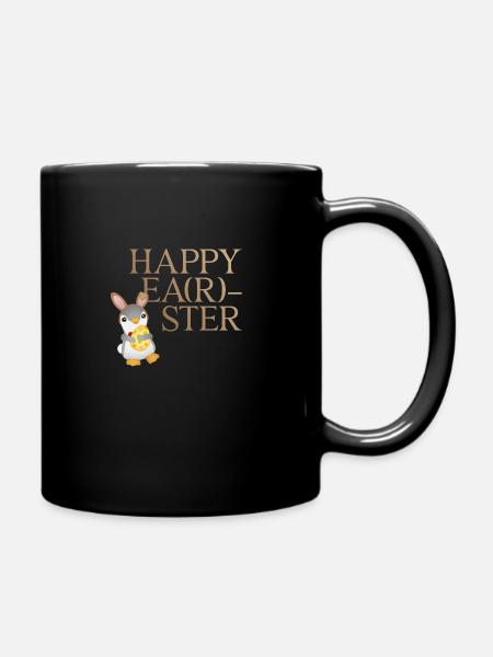 Happy Earster de Pingi - Mug uni - noir