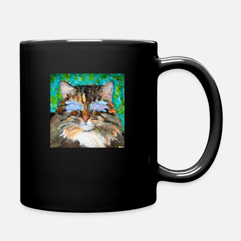 Blind Cat 17 - Tasse einfarbig - Schwarz