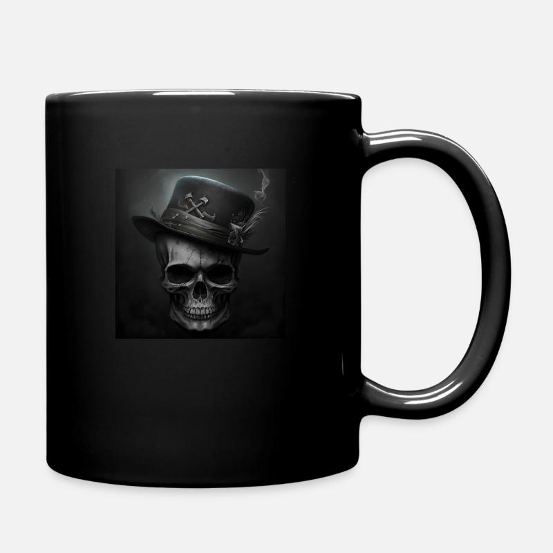 Crâne Noir Vintage - Mug uni - noir