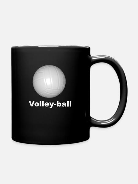 Volleyball - Tasse einfarbig - Schwarz
