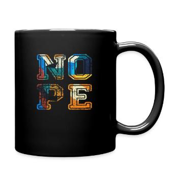 NOPE - don't be a yes-man! - Full Colour Mug - black - Right