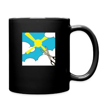 Sommer - Tasse einfarbig - Schwarz - Rechts