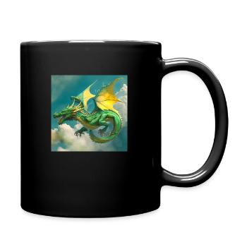 Mike FOX Drache1a - Tasse einfarbig - Schwarz - Rechts