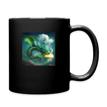 Mike FOX Drache2a - Tasse einfarbig - Schwarz - Rechts