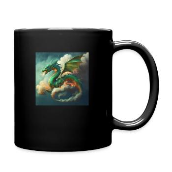 Mike FOX Drache3a - Tasse einfarbig - Schwarz - Rechts