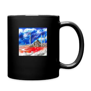 Moschee - Tasse einfarbig - Schwarz - Rechts