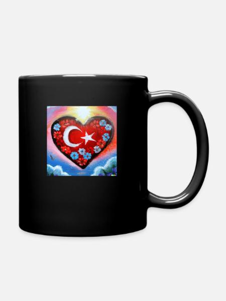 Cœur turc - Mug uni - noir