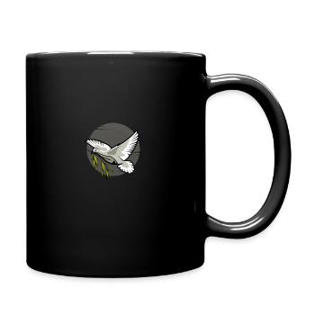 Arche Noah Taube - Tasse einfarbig - Schwarz - Rechts