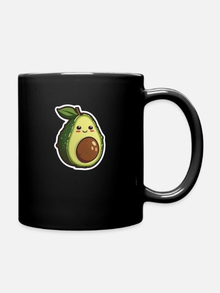 Rire Avocat Drôle Humour Mignon Autocollant - Mug uni - noir