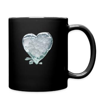 FOX0610 Herz5 - Tasse einfarbig - Schwarz - Rechts