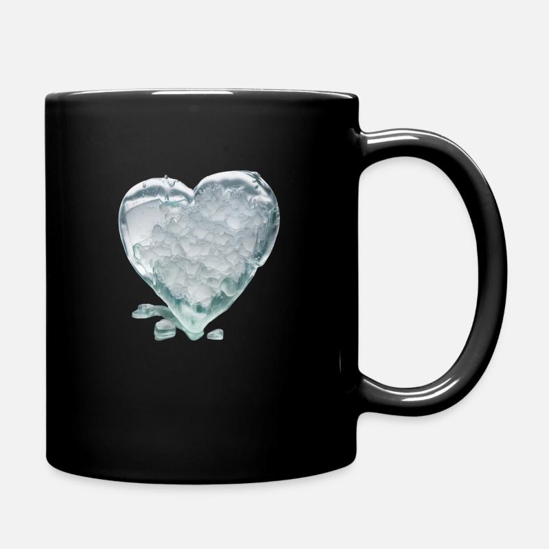 FOX0610 Herz5 - Tasse einfarbig - Schwarz