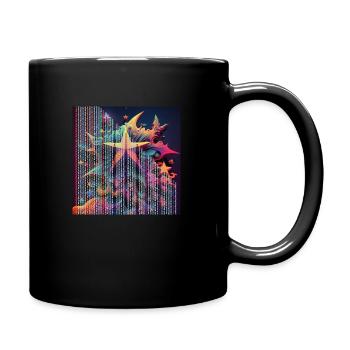 Stellarer Dunst - Tasse einfarbig - Schwarz - Rechts
