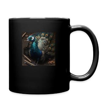 Fantasy peacock fantasy - Mug uni - noir - Droite