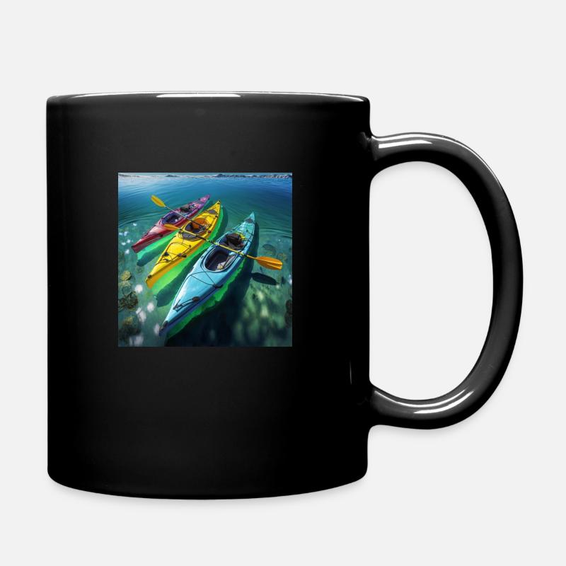 Einzel-Seekajak - Tasse einfarbig - Schwarz