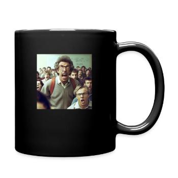 an enthusiastic teacher standing in a class - Mug uni - noir - Droite