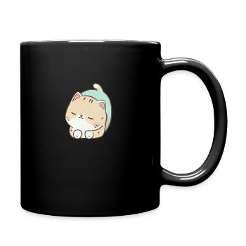 Sleepy Catty - Full Colour Mug - black - Right