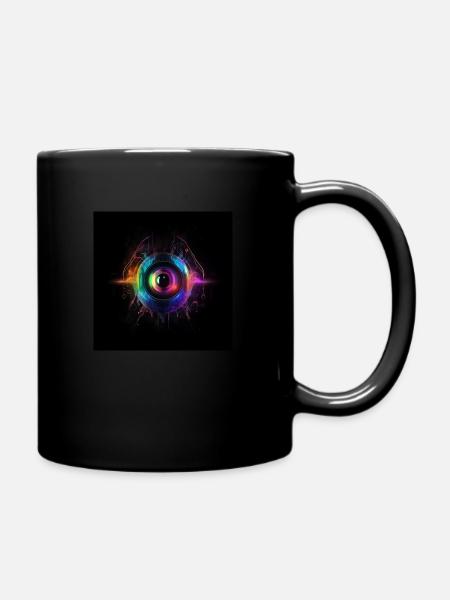 DeepVisionAI - Tasse einfarbig - Schwarz