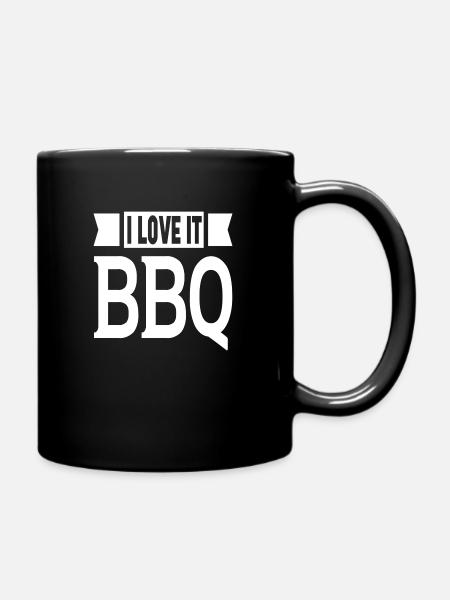 I Love It BBQ - Tasse einfarbig - Schwarz