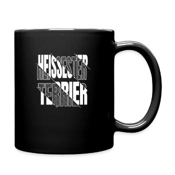 lustig geschenk statement bachhund zitat pudel - Tasse einfarbig - Schwarz - Rechts
