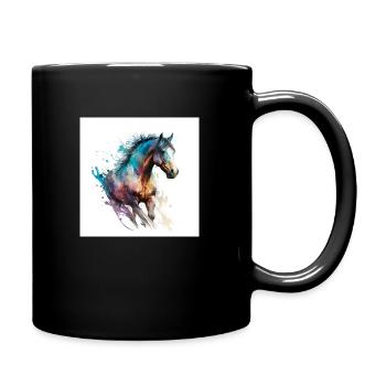 Fiery horse n°5 - Full Colour Mug - black - Right