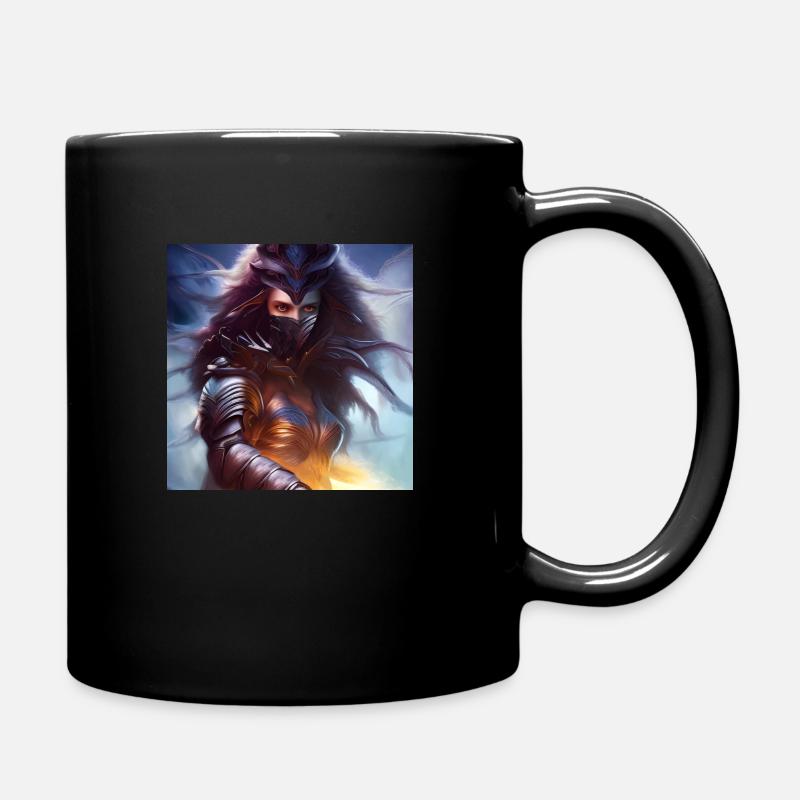 Guerrier des éléments du feu et de l’air - Mug uni - noir