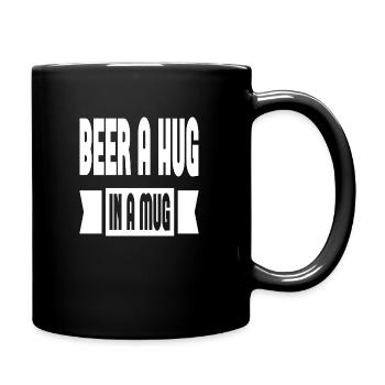 Beer A Hug In A Mug - Tasse einfarbig - Schwarz - Rechts