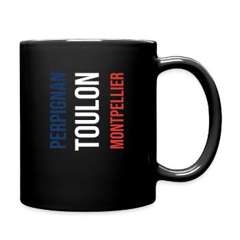 Perpignan - Toulon - Montpellier (France Trip) - Full Colour Mug - black - Right